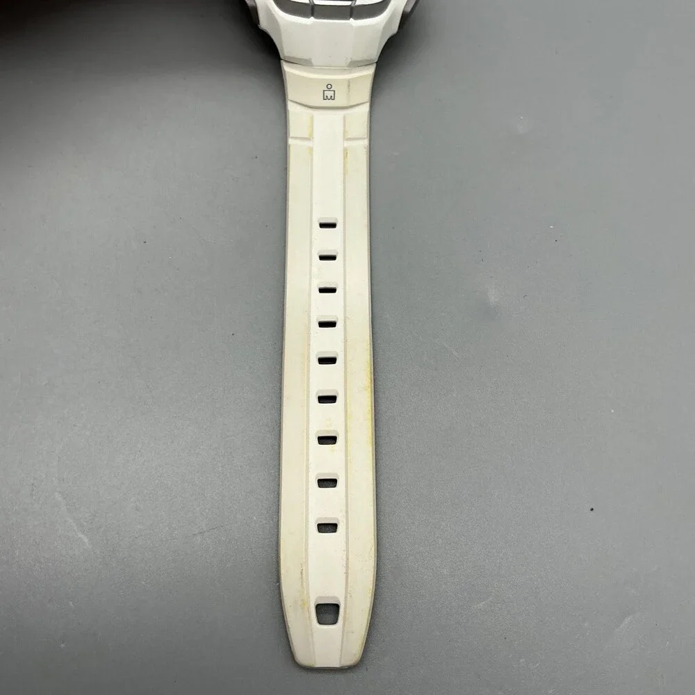 Timex Ironman 30 Lap Womens Watch 32mm Digital White Resin Indiglo New Battery